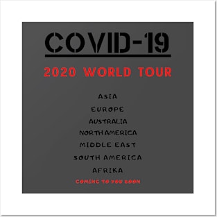 Covid-19 world tour Posters and Art